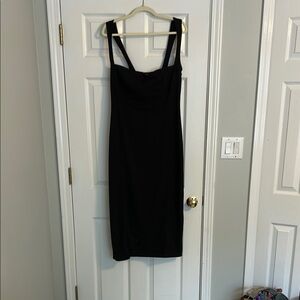 Long Tall Sally Black Sheath Midi Dress